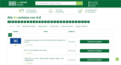 Desktop Screenshot of gutscheintabelle.de